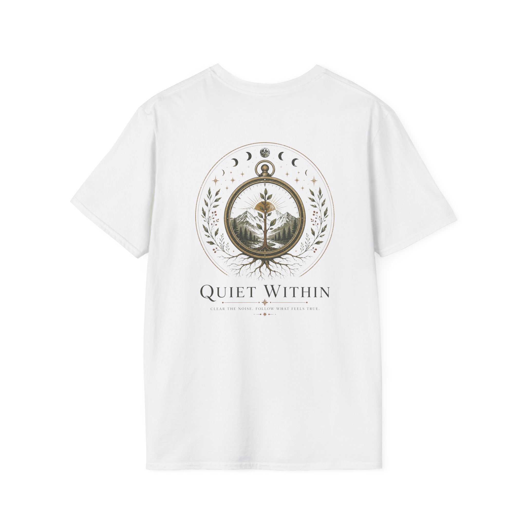Quiet Within. Clear the noise. T-Shirt