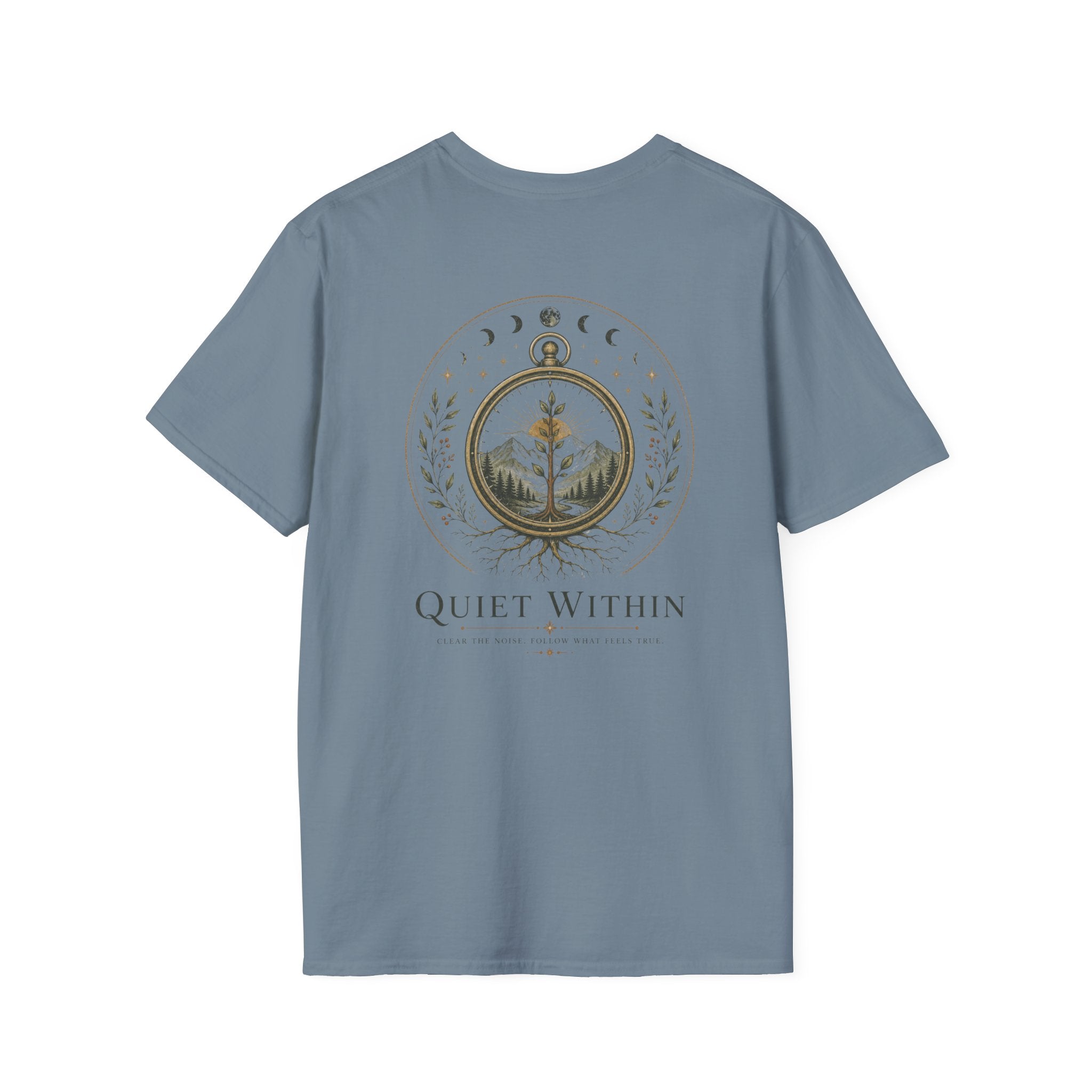 Quiet Within. Clear the noise. T-Shirt