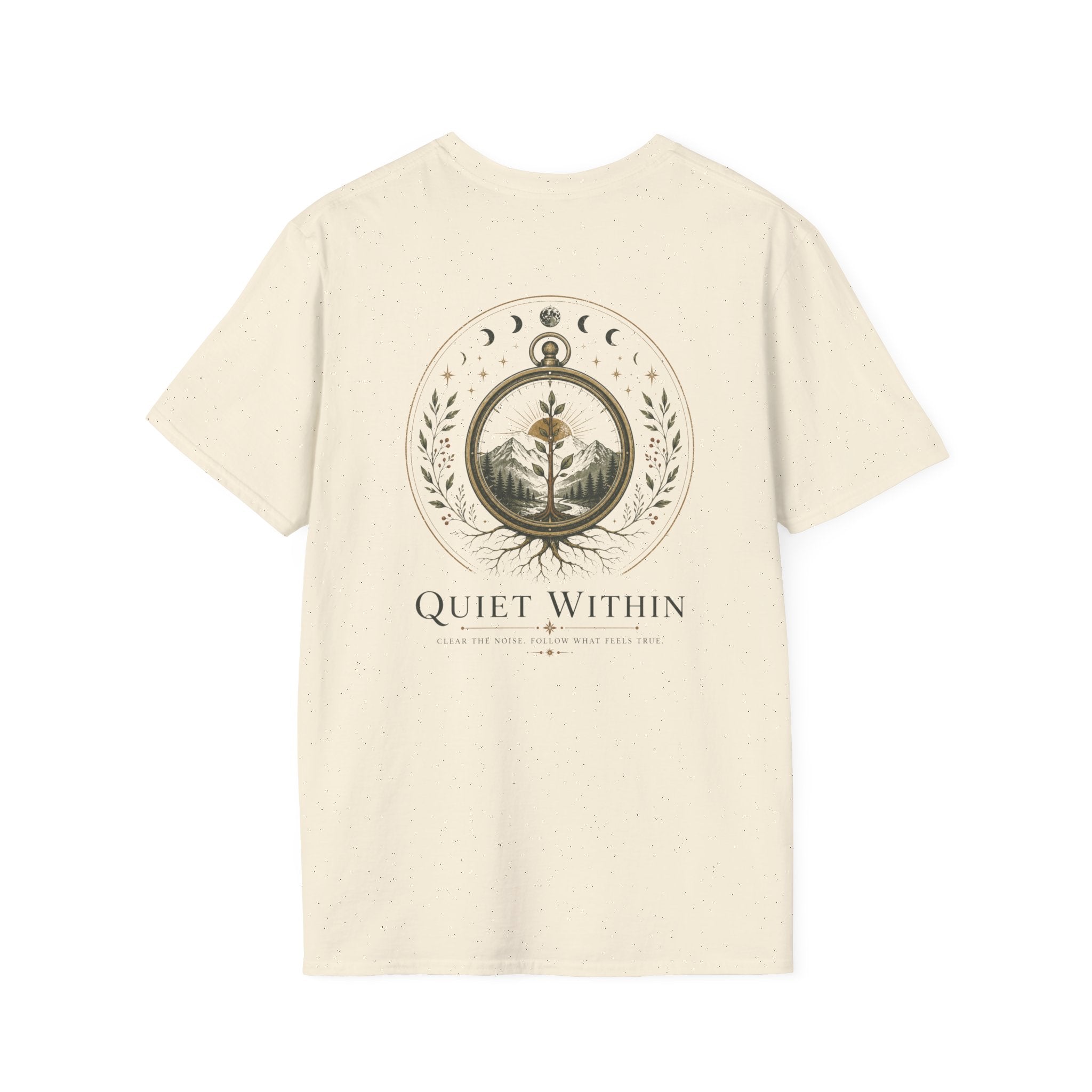 Quiet Within. Clear the noise. T-Shirt