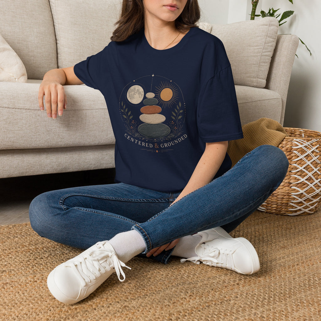 Centered & grounded (gold) T-Shirt