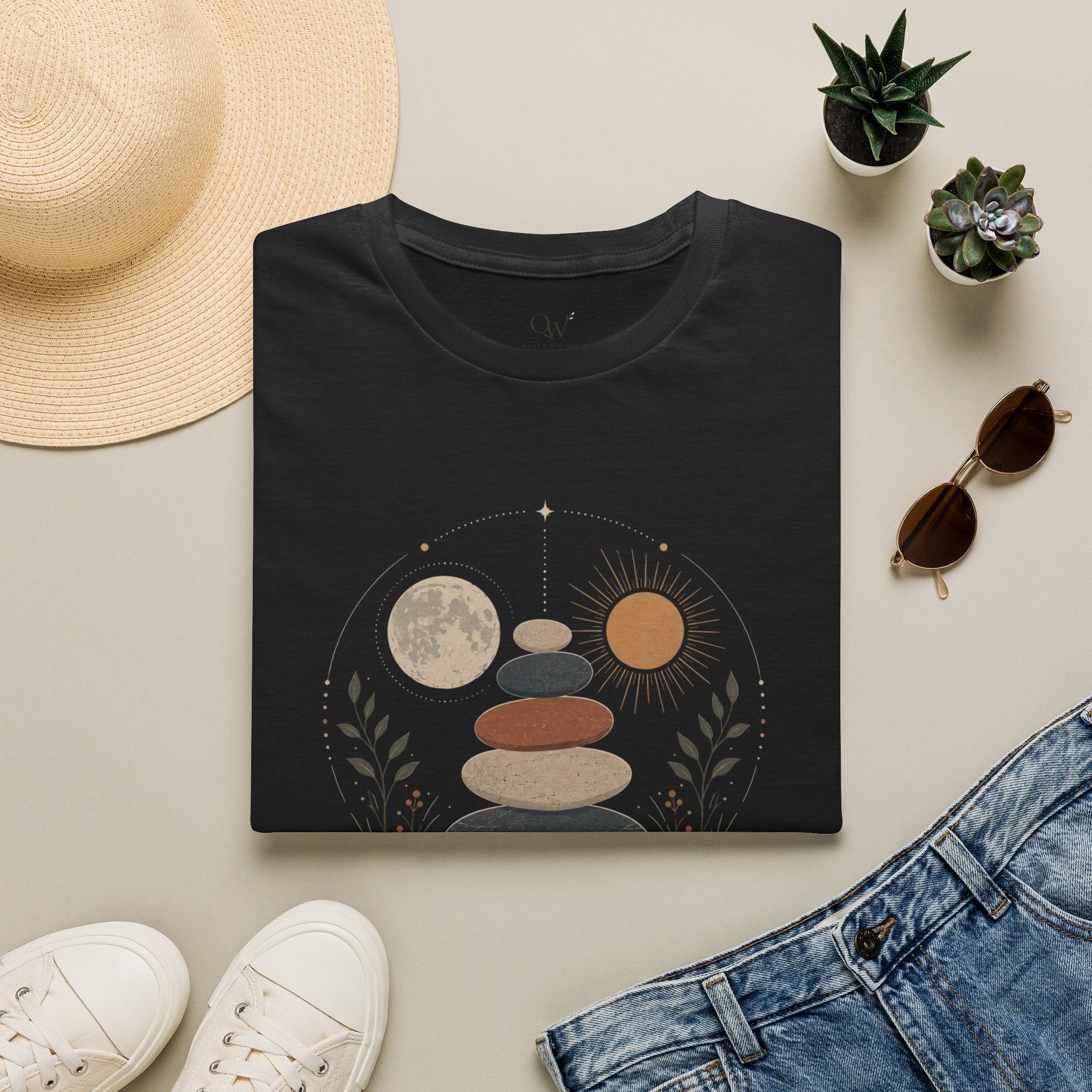 Centered & grounded (gold) T-Shirt